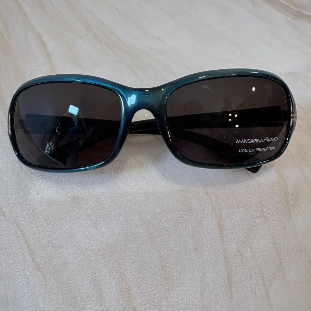 Mandarina Duck Teal‎ Swirl Tinted UV Sunglasses MD 45311 C45